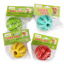 Load image into Gallery viewer, Idepet Dog Toy Ball, Nontoxic Bite Resistant Toy Ball for Pet Dogs Puppy Cat, Dog Food Treat Feeder Tooth Cleaning Ball,Dog Pet Chew Tooth Cleaning Ball Pet Exercise Game Ball IQ Training Ball
