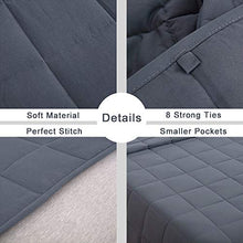 Load image into Gallery viewer, Smart Queen Cooling Weighted Blankets Adult (15 lbs, 48"x 72", Twin Size) Heavy Blanket, Premium Cotton with Natural Glass Beads
