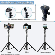 Load image into Gallery viewer, Fugetek 51" Professional Selfie Stick &amp; Tripod, Phone Holder, Removable Bluetooth Remote, Portable All in One, Heavy Duty Aluminum, Compatible with iPhone &amp; Android Devices, Non Skid Feet, Black
