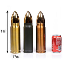 Load image into Gallery viewer, Goetland 304 Stainless Steel 17 oz 500 ml Bullet Tumbler Water Bottle Vacuum Insulated Cup Travel Mug Flasks No Logo Gold
