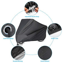 Load image into Gallery viewer, Puroma Bike Cover Outdoor Waterproof Bicycle Covers Rain Sun UV Dust Wind Proof with Lock Hole for Mountain Road Electric Bike, XXL (Basic Black)
