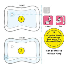 Load image into Gallery viewer, Splashin'kids Inflatable Tummy Time Premium Water mat Infants and Toddlers is The Perfect Fun time Play Activity Center Your Baby's Stimulation Growth
