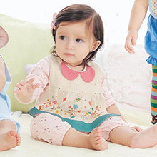 Load image into Gallery viewer, GZMM Baby Girl's Princess Type Waterproof Bibs with Adjustable Snaps,2 Pack
