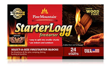 Load image into Gallery viewer, Pine Mountain StarterLogg Select-A-Size Firestarting Blocks, 24 Starts Firestarter Wood Fire Log for Campfire, Fireplace, Wood Stove, Fire Pit, Indoor &amp; Outdoor Use
