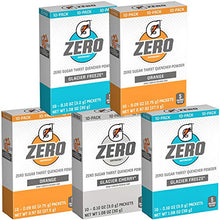 Load image into Gallery viewer, Gatorade G Zero Powder, Glacier Cherry Variety Pack, 0.10oz Individual Packets (50 Pack)
