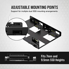 Load image into Gallery viewer, Corsair Dual SSD Mounting Bracket 3.5" CSSD-BRKT2, Black (packaging may vary)
