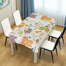 Load image into Gallery viewer, ALAZA Cute Bear Bunny Squirrel Fox Tablecolth Table Cover for Party Dining Room Kitchen Decor,60 X 108,Stain and Wrinkle Resistant Washable Rectangle Table Cloth

