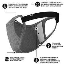 Load image into Gallery viewer, Safe+Mate x Case-Mate - Cloth Face Mask - Washable &amp; Reusable - Adult S/M - Cotton - with Filter - 3 Pack - Black/Navy/Gray (SM043264)

