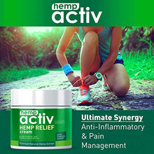 Load image into Gallery viewer, HEMPACTIV Hemp Pain Relief Cream | Hemp + MSM + Arnica + Menthol | Relieve Muscle, Joint &amp; Arthritis Pain | Effective Hemp Pain Cream | 2oz
