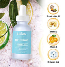 Load image into Gallery viewer, Vitamin C Serum with Hyaluronic Acid Vitamin E Collagen Formula [BIG 2-OZ Bottle] - Tightens, Brightens and Hydrates Skin for More Youthful and Radiant Appearance
