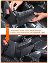 Load image into Gallery viewer, Savadicar JL &amp; JT Center Console Hanging Storage Box, Armrest ABS Organizer for 2018 2019 2020 2021 2022-Current Jeep Wrangler JL JLU &amp; Gladiator JT, Interior Accessories, Black

