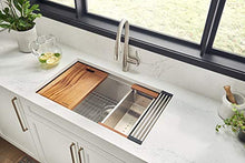 Load image into Gallery viewer, Ruvati 32-inch Workstation Ledge Undermount 16 Gauge Stainless Steel Kitchen Sink Single Bowl - RVH8300

