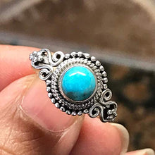 Load image into Gallery viewer, Natural Blue Mohave Turquoise 925 Solid Sterling Silver Engagement Ring Size 9.25
