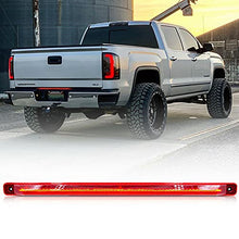Load image into Gallery viewer, NSLUMO Led Tailgate Light Bar for Chevy Silverado 2500HD 3500HD GMC 2001-2014 54-SMD LED Rear Red Brake Light Red Lens OEM#15248604 15744722
