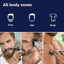 Load image into Gallery viewer, Philips Norelco Multigroomer All-in-One Trimmer Series 7000, 23 Piece Mens Grooming Kit, Trimmer for Beard, Head, Body, and Face, NO BLADE OIL NEEDED, MG7750/49
