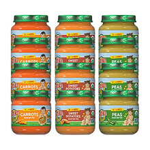 Load image into Gallery viewer, Earth's Best Organic Stage 2 Baby Food, Veggie Jars Variety Pack, 4 Oz Jar (Pack of 12)
