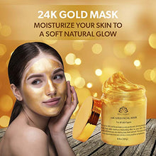 Load image into Gallery viewer, 24K Gold Facial Mask — Rejuvenating Anti-Aging Face Mask — Face Mask For Flawless Skin — Reduces Fine Lines &amp; Wrinkles — Clears Acne, Minimizes Pores — Moisturizes &amp; Firms Up Your Skin By White Naturals
