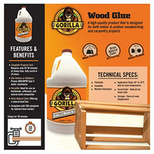 Load image into Gallery viewer, Gorilla Wood Glue, 1 Gallon Bottle, Natural Wood Color, (Pack of 1)
