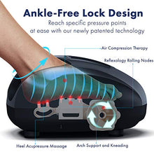 Load image into Gallery viewer, Miko Shiatsu Foot Massager With Deep-Kneading, Multi-Level Settings, And Switchable Heat Charcoal Grey
