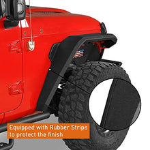 Load image into Gallery viewer, Hooke Road JL/JT Rugged Front Fender Flares for 2018-2023 Jeep Wrangler JL &amp; Gladiator JT (2PCS Flat Steel Fenders)

