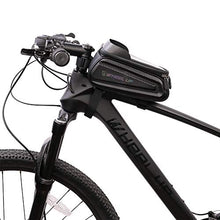 Load image into Gallery viewer, Binudum Bike Bag Front Frame Waterproof Cycling Top Tube Mount Bicycle Bag Sun Visor Large Capacity Touch Screen Holder Case Fits Phones Below 7 Inchs
