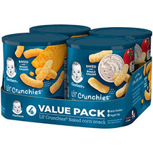 Load image into Gallery viewer, Gerber Lil' Crunchies, Cheddar and Veggie Dip, 1.48 Ounce, 4 Count
