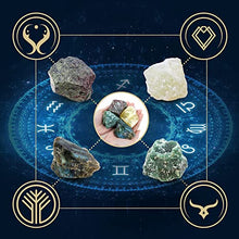 Load image into Gallery viewer, Yunoun Healing Stones and Crystals Set - Gemini Zodiac Stones - Astrology Healing Crystal Horoscope Gift Energy Crystals for Meditation Beginners Reiki Starry Bracelet(Gemini)
