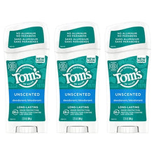 Load image into Gallery viewer, Tom's of Maine Long-Lasting Aluminum-Free Natural Deodorant for Women, Unscented, 2.25 oz. 3-Pack (Packaging May Vary)
