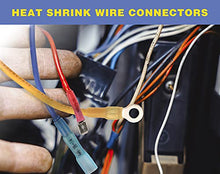 Load image into Gallery viewer, haisstronica 200PCS 16-14 Awg Blue Heat Shrink Butt Connectors-Tinned Red Copper 0.8mm-Marine Grade Insulated Crimp Wire Connectors-Waterproof Electrical Connectors-Butt Splice for Marine,Boat,Stereo
