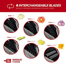 Load image into Gallery viewer, Chop Chop! Mandoline V-Slicer Commercial Grade Stainless Steel (6 Blade Set)
