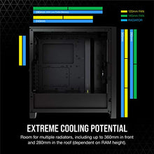 Load image into Gallery viewer, Corsair 4000D Airflow Tempered Glass Mid-Tower ATX PC Case - Black
