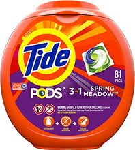 Load image into Gallery viewer, Tide Pods 3 in 1, Laundry Detergent Pacs, Spring Meadow Scent, 81 Count
