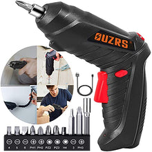 Load image into Gallery viewer, Cordless Screwdriver 15pcs Set, 3.6V 1.3Ah mini Cordless Drill with LED light | Pivoting, 3.5Nm Power Screwdriver Perfect for Furniture Assembly, Home DIY Project Electric Screwdriver Set
