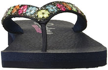 Load image into Gallery viewer, Skechers Cali Women's Meditation-Daisy Delight Flip-Flop,Navy,10 M US
