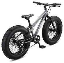 Load image into Gallery viewer, Mongoose Argus ST Kids Fat Tire Mounatin Bike, 20-Inch Wheels, Mechanical Disc Brakes, 7-Speed, Grey
