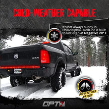 Load image into Gallery viewer, OPT7 60" Redline LED Tailgate Light Bar - TriCore LED - Weatherproof Rigid Aluminum No-Drill Install - Full Featured Reverse Running Brake Turn Signal
