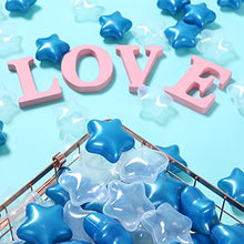 Load image into Gallery viewer, PlayMaty Star Ball Pool Pit Balls - Phthalate &amp; BPA Soft Plastic Balls 100 Pcs for Kids Toddlers Baby Play Tent Playpen Playhouse Birthday Party Decoration (Pearl Blue/Transparent-100 Stars)
