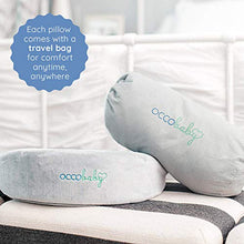 Load image into Gallery viewer, OCCObaby Pregnancy Pillow, Memory Foam Body Wedge for Belly, Knees and Back Support, Reversible Maternity Pillow with Removable Cover and Travel Bag
