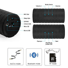 Load image into Gallery viewer, Bluetooth Wireless Speaker, MakeTheOne Portable Waterproof and Wearable Outdoor Speaker with 3.5mm Aux MicroSD Input HiFi Bass for Mountain Bike Bicycle Electric Scooter (Black)
