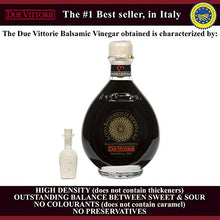 Load image into Gallery viewer, Due Vittorie Oro Gold Balsamic Vinegar with Pourer, 8.45fl oz / 250ml (2 pack)
