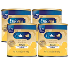 Load image into Gallery viewer, Enfamil Gentle Baby Formula Milk Powder, 21.1 ounce (Pack of 4) - Omega 3, Probiotics, Iron, Immune &amp; Brain Support
