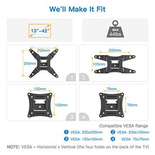 Load image into Gallery viewer, Full Motion TV Monitor Wall Mount Bracket Articulating Arms Swivels Tilts Extension Rotation for Most 13-42 Inch LED LCD Flat Curved Screen TVs &amp; Monitors, Max VESA 200x200mm up to 44lbs by Pipishell
