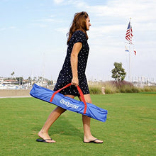 Load image into Gallery viewer, GoSports Portable PVC Framed Cornhole Toss Game Set with 8 Bean Bags and Travel Carrying Case - Choose American Flag Design, Red &amp; Blue or Football
