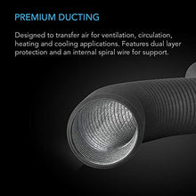 Load image into Gallery viewer, AC Infinity Flexible 6-Inch Aluminum Ducting, Heavy-Duty Four-Layer Protection, 25-Feet Long for Heating Cooling Ventilation and Exhaust
