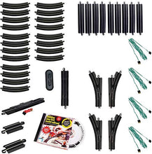 Load image into Gallery viewer, Bachmann Trains Snap-Fit E-Z TRACK WORLD’S GREATEST HOBBY TRACK PACK - Steel Alloy Rail With Black Roadbed - HO Scale
