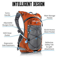 Load image into Gallery viewer, Vibrelli Hydration Pack &amp; 2L Hydration Water Bladder - High Flow Bite Valve - Hydration Backpack with Storage - Lightweight Running Backpack, Also for Cycling, Hiking, Ski, Snow for Men, Women &amp; Kids
