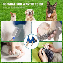 Load image into Gallery viewer, Kkiimatt 10 in 1 Pet Grooming Hammock Harness for cat and Extra Small Dogs,Breathable Dog Hammock Restraint Bag, Dog Grooming Helper for Nail Trimming/Clipping (XXS, Blue)
