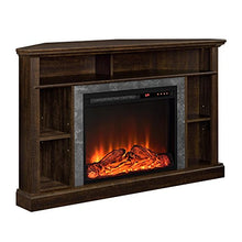Load image into Gallery viewer, Ameriwood Home Overland Electric Corner Fireplace for TVs up to 50" Wide, Espresso
