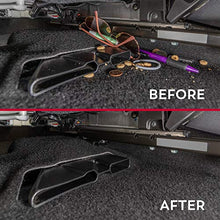 Load image into Gallery viewer, Lusso Gear 2 in 1 Car Seat Gap Organizer - Universal Fit, Storage Pockets Adjust, 2 Set Car Seat Crevice Storage Box, Helps Reduce Distracted Driving &amp; Holds Phone, Money, Cards, Keys, Remote
