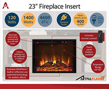 Load image into Gallery viewer, Ameriwood Home Carver Electric Fireplace TV Stand for TVs up to 60" Wide, White
